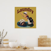 Laundry Room Sign Poster (Küche)