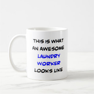 laundry worker, awesome kaffeetasse