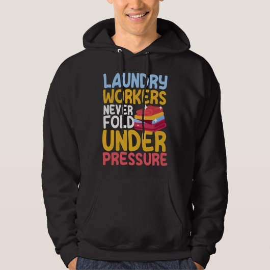 Laundry Workers Saying Love Linen Folding Hoodie (Vorderseite)