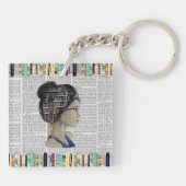 Laune der whimsical Leser Schlüsselanhänger (Rückseite)