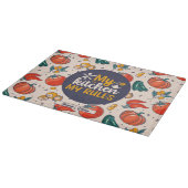 Laune meine Küche meine Regeln Gemüsefutter Muster Schneidebrett (Ecke)