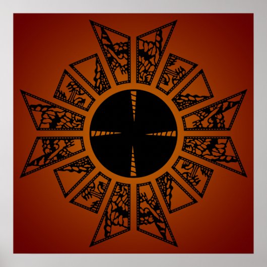 Laune Star rot Poster (Vorne)