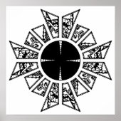 Laune Stern schwarz Poster (Vorne)