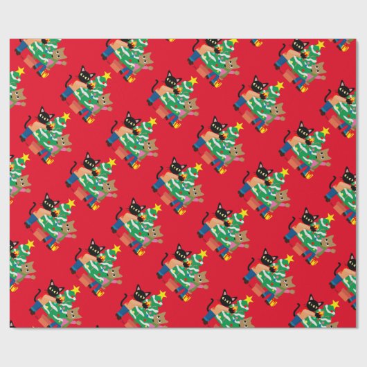 Laune und Sams Weihnachten Geschenkpapier (Flach)