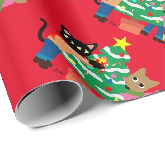 Laune und Sams Weihnachten Geschenkpapier (Rolleneckpunkt)