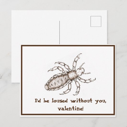 Laune valentine postkarte (Vorne/Hinten)