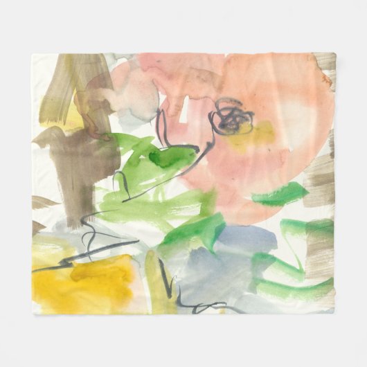 Launen im Garten II Fleecedecke (Vorderseite (Horizontal))