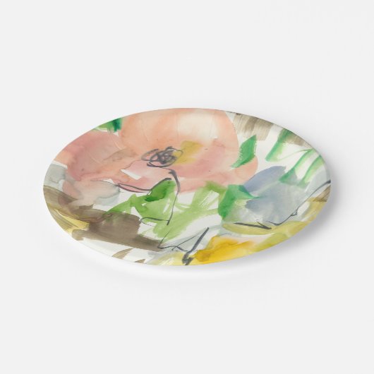 Launen im Garten II Pappteller (Schrägansicht)