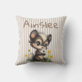 Launen in den Wildblumen Kissen (Rückseite)