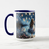 Launenhafte Himmelslaterne Seemädchen Tasse (Links)