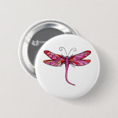 Launenhaften Libellen Button (Vorne & Hinten)