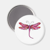 Launenhaften Libellen Magnet (Vorderseite/Rückseite)