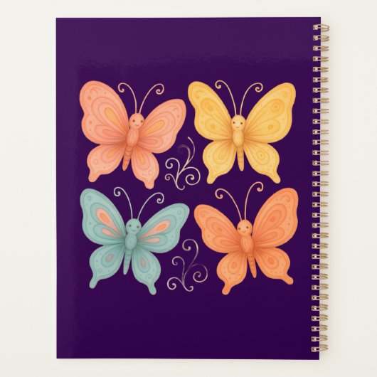 Launenhaften Schmetterlinge  Planer (Rückseite)