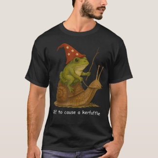 Launenhafter Frosch-Zauberer Auf Dem Weg Zu Einem T-Shirt