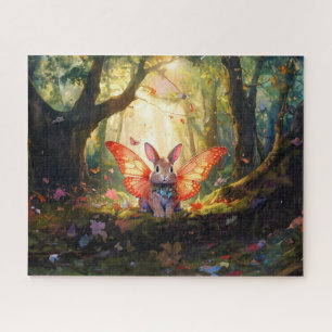 Launenhafter Hase in einem verzauberten Wald Puzzle
