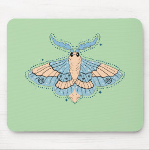 Launenhafter Himmelsnachtfalter — Sanftes Blau und Mousepad