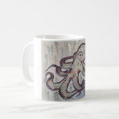 Launenhafter Oktopus Kaffeetasse (Vorderseite Links)