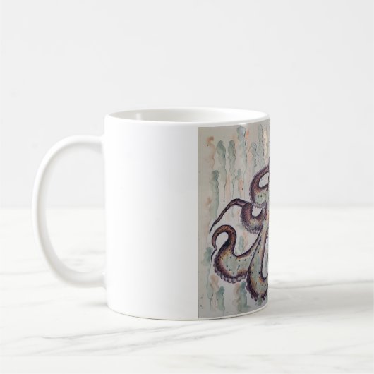 Launenhafter Oktopus Kaffeetasse (Links)