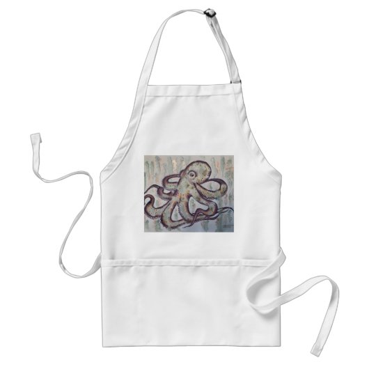 Launenhafter Oktopus Schürze (Vorne)