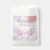 Launige Axolotl-Kinder-Geburtstag Geschenktütchen (Vorderseite)