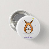 Launige Fuchs-Illustration Button (Vorne & Hinten)
