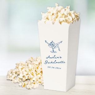 Launige handgezeichnete marineblaue Bachelorette Geschenkschachtel