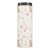 Launige Hasen-Teekanne Frühlingsblumen Thermosbecher (Rückseite)