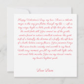 Launige Herzwanze zum Valentinstag Karte (Rückseite)