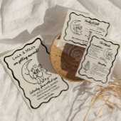 Launige Mond-Zusage-Antwortkarte RSVP Karte