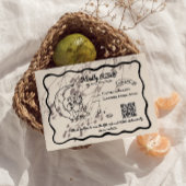 Launige Mond-Zusage-Antwortkarte RSVP Karte