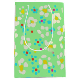 Launige Pastell-Daisy-Blumen-Mittelgroße Geschenkt Mittlere Geschenktüte
