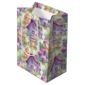 Launige Pilzhütte-Muster (7) Mittlere Geschenktüte (Rückseite Schrägansicht)