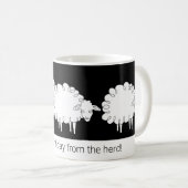 Launige Schaf-Tasse Kaffeetasse (VorderseiteRechts)