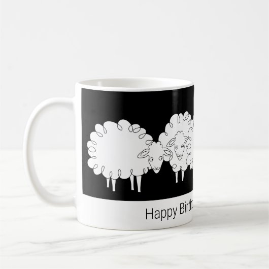 Launige Schaf-Tasse Kaffeetasse (Links)