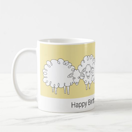 Launige Schaf-Tasse Kaffeetasse (Links)