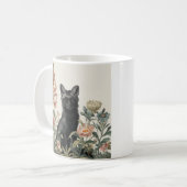 Launige Schwarze Fuchs Kaffeetasse (Vorderseite Links)