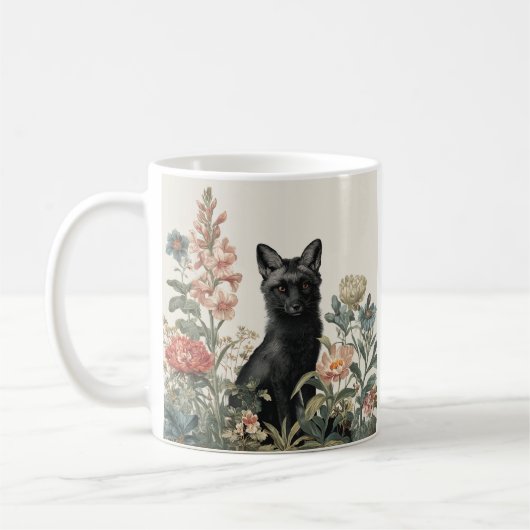 Launige Schwarze Fuchs Kaffeetasse (Links)
