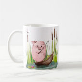 Launige Schweinefischertasse Kaffeetasse (Links)