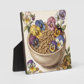 Launige Stiefmütterchen-Blumen-Cereal-Schale Fotoplatte (Vorderseite)