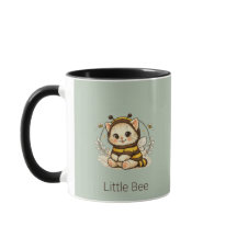 Launige Vintage-Kätzchen-Bienen-Kostüm-Kaffeetasse
