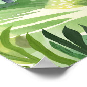 Launige Wälder | Wald-Aquarell-Landschaft Poster (Ecke)