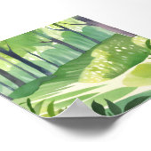 Launige Wälder | Wald-Aquarell-Landschaft Poster (Ecke)