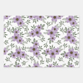 Launige Wasserfarben-Blumenverpackung  Geschenkpapier Set (Vorderseite 3)