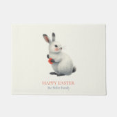 Launige Wasserfarben-Hasenwiese Ostern  Fußmatte (Vorderseite)