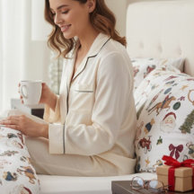 Launige Wasserfarben-Weihnachts-Spielzeug-Collage