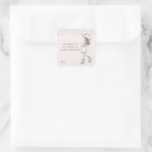 Launige werdende Mutter Baby Shower Aufkleber (Tasche)