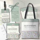 Launige Wildblumen-Saxophon-Accessoire-Tasche Tasche