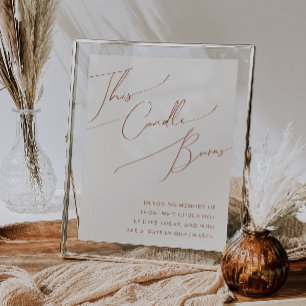 Launige Wüste   Beige Dieser Kerzenbrand Poster