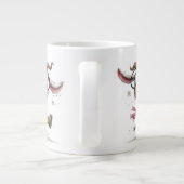 Launige Ziege mit Spezialitäten-Tasse mit Brille Jumbo-Tasse (Rückseite)