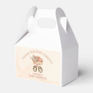 Launiger Blumen-Kinderwagen-Danke Geschenkschachtel